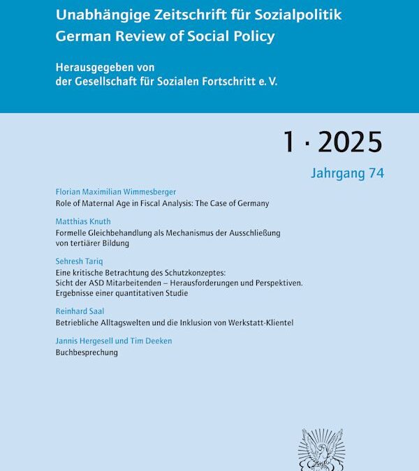 Jahrgang 74/2025 – Heft 1, Januar