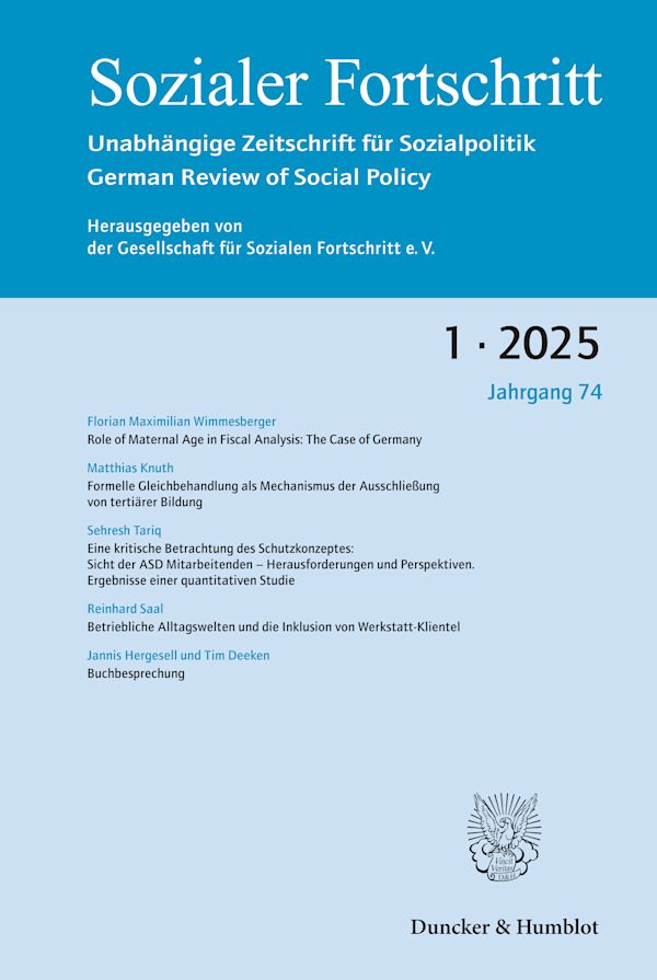 Jahrgang 74/2025 – Heft 1, Januar