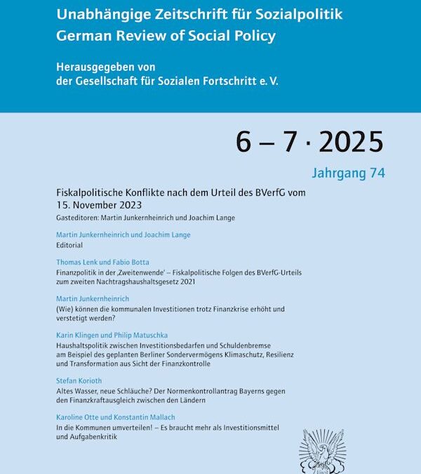 Fiskalpolitische Konflikte nach dem Urteil des BVerfG vom 15. November 2023 (SF 6–7/2025)