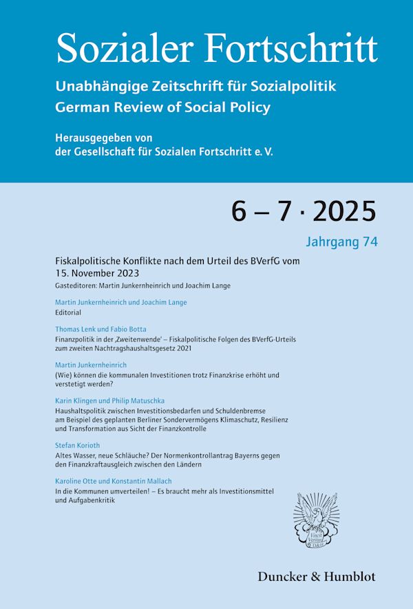 Fiskalpolitische Konflikte nach dem Urteil des BVerfG vom 15. November 2023 (SF 6–7/2025)