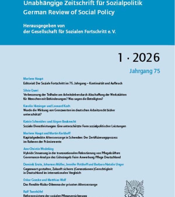 Sozialer Fortschritt (SF 1/2026)