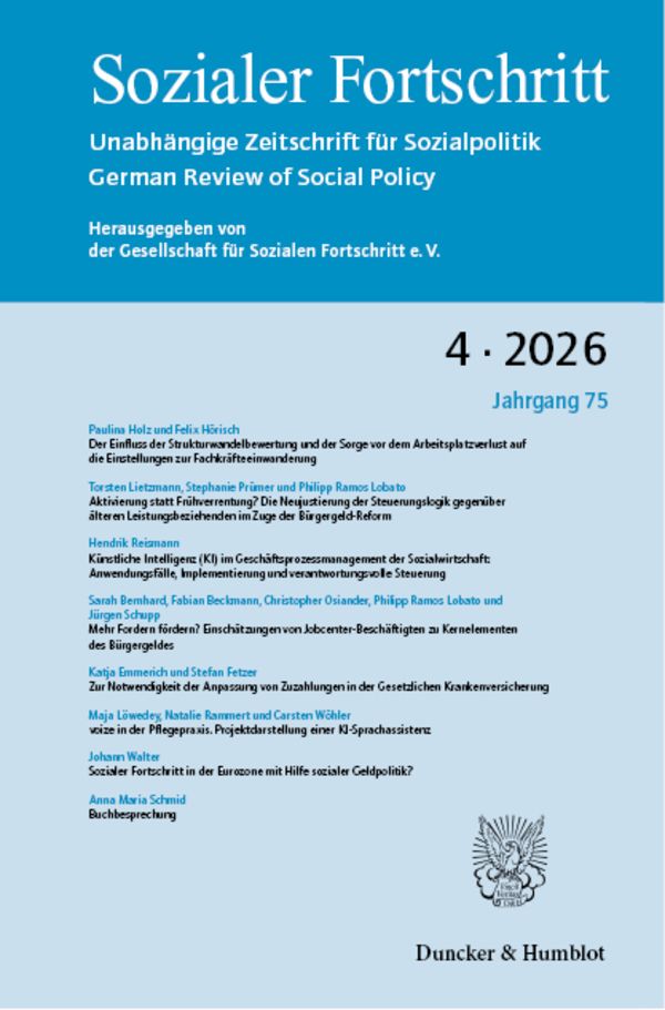 Sozialer Fortschritt (SF 4/2026)